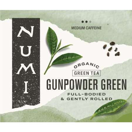 NUMI ORGANIC TEA Gunpowder Green Tea, PK100 30109